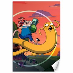 Finn And Jake Adventure Time Bmo Cartoon Canvas 20  X 30  by Bedest