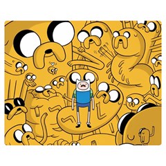 Adventure Time Finn Jake Cartoon Two Sides Premium Plush Fleece Blanket (medium) by Bedest