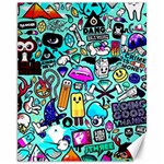 Graffiti Pop Art Crazy Retro Canvas 11  x 14  10.95 x13.48  Canvas - 1