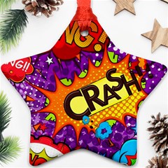 Crash Bang Adventure Time Art Boom Graffiti Ornament (star) by Bedest