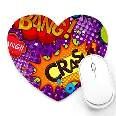 Crash Bang Adventure Time Art Boom Graffiti Heart Mousepad by Bedest