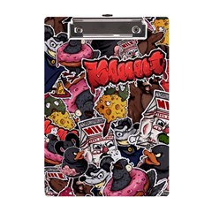 Stickerbomb Crazy Graffiti Graphite Monster A5 Acrylic Clipboard by Bedest