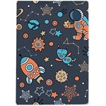 Space Seamless Pattern Art A4 Acrylic Clipboard Back