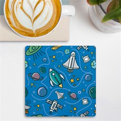 About Space Seamless Pattern Uv Print Square Tile Coaster  by Hannah976