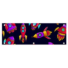 Space Patterns Banner And Sign 6  X 2  by Hannah976