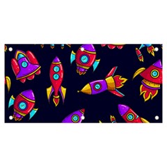 Space Patterns Banner And Sign 6  X 3  by Hannah976