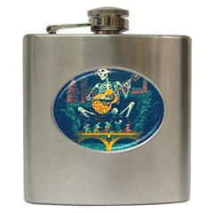 Grateful Dead Singing Skeleton Hip Flask (6 Oz) by Bedest