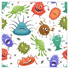 Dangerous Streptococcus Lactobacillus Staphylococcus Others Microbes Cartoon Style Vector Seamless P Lightweight Scarf  by Ravend