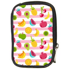 Tropical Fruits Berries Seamless Pattern Compact Camera Leather Case by Ravend