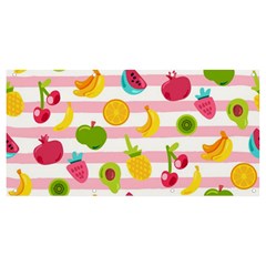 Tropical Fruits Berries Seamless Pattern Banner And Sign 8  X 4  by Ravend