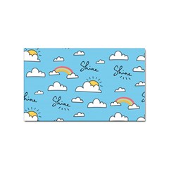 Seamless Pattern Vector Owl Cartoon With Bugs Sticker Rectangular (100 Pack) by Apen