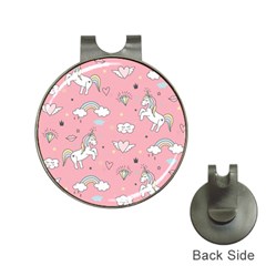 Cute Unicorn Seamless Pattern Hat Clips With Golf Markers by Apen