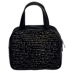 Math Equations Formulas Pattern Classic Handbag (two Sides) by Ravend