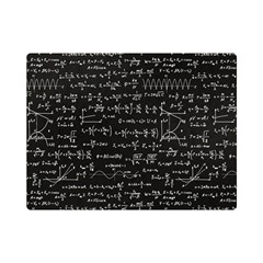 Math Equations Formulas Pattern Premium Plush Fleece Blanket (mini) by Ravend