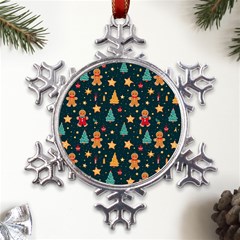 Winter Xmas Christmas Holiday Metal Large Snowflake Ornament by Ravend