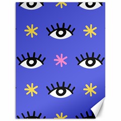 Eye Star Asterisk Pattern Background Canvas 12  X 16  by Ravend