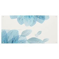 Blue-flower Banner And Sign 8  X 4  by saad11