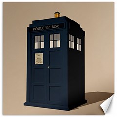 Tardis Doctor Who Minimal Minimalism Canvas 20  X 20  by Cendanart