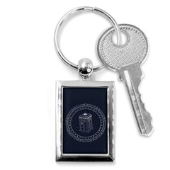 Doctor Who Bbc Tardis Key Chain (rectangle) by Cendanart