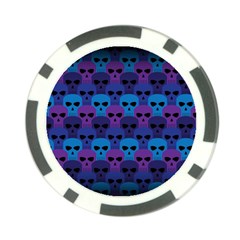 Skull Pattern Wallpaper Poker Chip Card Guard (10 Pack) by Ket1n9