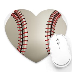 Baseball Heart Mousepad by Ket1n9