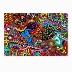 Art Color Dark Detail Monsters Psychedelic Postcards 5  X 7  (pkg Of 10) by Ket1n9