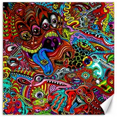 Art Color Dark Detail Monsters Psychedelic Canvas 12  X 12  by Ket1n9