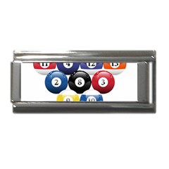 Racked Billiard Pool Balls Superlink Italian Charm (9mm) by Ket1n9