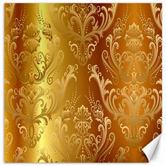 Golden Pattern Vintage Gradient Vector Canvas 12  X 12  by Ket1n9