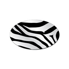 White Tiger Skin Sticker (oval) by Ket1n9