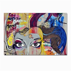 Graffiti Mural Street Art Painting Postcard 4 x 6  (pkg Of 10) by Ket1n9