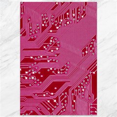 Pink Circuit Pattern Canvas 12  X 18  by Ket1n9