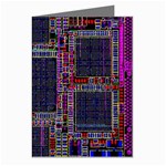 Cad Technology Circuit Board Layout Pattern Greeting Cards (Pkg of 8) Left