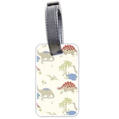 Dinosaur Art Pattern Luggage Tag (two Sides) by Ket1n9