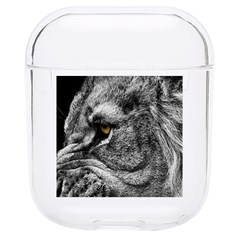 Angry Male Lion Roar Wild Animal Hard Pc Airpods 1/2 Case by Cendanart