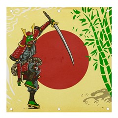 Meme Samurai Artwork Japaneses Banner And Sign 4  X 4  by Cendanart