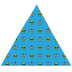 Alien Pattern Wooden Puzzle Triangle by Ket1n9