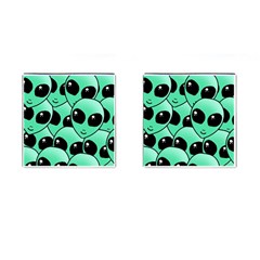 Art Alien Pattern Cufflinks (square) by Ket1n9