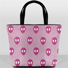 Alien Pattern Pink Bucket Bag by Ket1n9