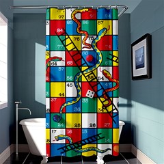 Snakes And Ladders Shower Curtain 36  X 72  (stall)  by Ket1n9