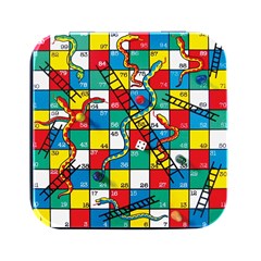 Snakes And Ladders Square Metal Box (black) by Ket1n9