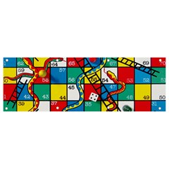 Snakes And Ladders Banner And Sign 9  X 3  by Ket1n9