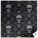 Dark Horror Skulls Pattern Canvas 20  x 20  19 x19.27  Canvas - 1