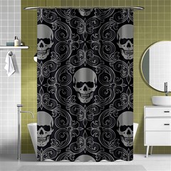 Dark Horror Skulls Pattern Shower Curtain 48  X 72  (small)  by Ket1n9