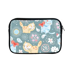 Cute Cat Background Pattern Apple Ipad Mini Zipper Cases by Ket1n9