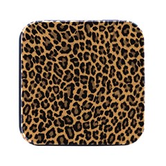 Tiger Skin Art Pattern Square Metal Box (black) by Ket1n9