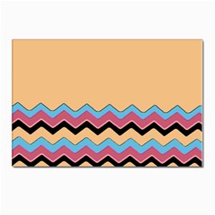 Chevrons Patterns Colorful Stripes Postcards 5  X 7  (pkg Of 10) by Ket1n9