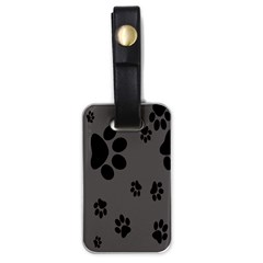 Dog Foodprint Paw Prints Seamless Background And Pattern Luggage Tag (one Side) by Ket1n9