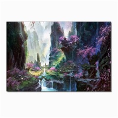 Fantastic World Fantasy Painting Postcard 4 x 6  (pkg Of 10) by Ket1n9