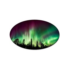 Aurora Borealis Northern Lights Sticker Oval (100 Pack) by Ket1n9